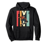 Snowboarder FIVE Snowboarding Children 5 Years Birthday Pullover Hoodie