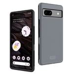 TUDIA DualShield Grip Coque pour Google Pixel 7a Case (2023), [MergeGrip] Qualité Militaire Double Couche Antichoc Mince résistant antidérapant Housse de Protection Robuste pour téléphone (Gris)