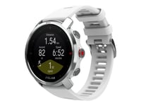 Polar Grit X - White/Silver - Sportklocka Med Band - Silikon - Vit - Bandstorlek: S - Display 1.2" - Bluetooth - 64 G