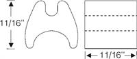 Steele Rubber Products 60-0531-24 Spacer, anti-rattle, handbrake