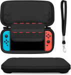 Étui Compatible Avec Nintendo Switch Et New Switch Oled, Sac De Transport Rigide Et Portable Coloré Pour Voyage Eva, Sac De Transport Pour Nintendo Switch Et Nouvelle Console Switch Oled, Noir