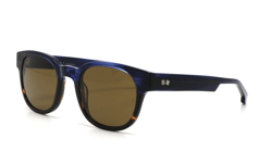 Lunettes de Soleil Entourage Of 7 Beacon 0525 Havana Bleu Matt Demon le Mans 66