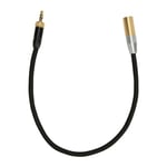 3,5 mm till Mini XLR-kabel Inre gänga Förgylld 3-polig stereo ljudadapterkabel för BMPCC-videokamera