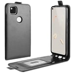 Jiaheng Étui de protection à rabat vertical en cuir synthétique pour Google Pixel 4a R64 avec emplacements pour cartes et cadre photo