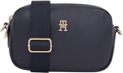 Tommy Hilfiger Sac à Bandoulière Femme Poppy Reform Camera Bag Petit, Bleu (Space Blue), Taille Unique