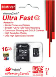 16GB microSD Memory card for RCA Mercury 7L 7 Tablet, Class 10 80MB/s