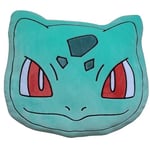 Homadict - Coussin Pokémon - Bulbizarre - Accessoire Décoratif - Doux et Moelleux - 40 X 35 cm - Licence Officielle