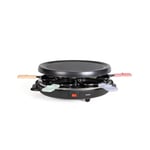 Livoo - Appareil à raclette 6 personnes DOC207P – 800W, plateau grill amovible, 29x29 cm, accessoires inclus