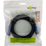 goobay Premium High Speed - HDMI-kabel med Ethernet - 50 cm