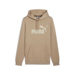 Puma Mens Essentials Big Logo Hoodie - Beige - Size Small