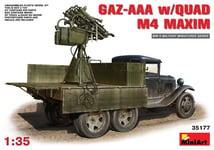 Miniart 550035177 - 1/35 WWII Gaz-Aaa Avec Quad M4 Maxim - Neuf