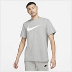 Nike T-Skjorte NSW Icon Swoosh - Grå/Hvit, størrelse Small