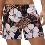 BOSS Badbyxor Turtle Recycled Swim Shorts Svart mönstrad polyester Large Herr