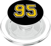 Number 95 in Yellow White Black PopSockets PopGrip for MagSafe