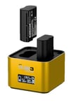 Hähnel - ProCube3 - For Nikon - DSLR Duo Charger - Faster Charging - USB Type-C input