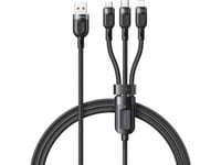 Kabel 3W1 Usb Do Usb-C / Lightning / Micro Usb, Mcdodo Ca-0930, 6A, 1.2M (Czarny)