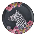 Wild at Heart Zebra Round Tray, 36cm