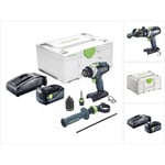 Tpc 18/4 I-Basic Perceuse-visseuse à percussion sans fil 75Nm 18V Brushless + 1x Batterie 5,0Ah + Chargeur + Coffret Systainer - Festool