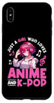 iPhone XS Max Just a Girl Who Loves Anime and K-Pop Anime Merch Japanese Case