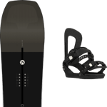 AMPLID Pack snowboard Amplid Surfari 25 + Fixations Homme Noir taille 157 2025