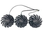 Ventilateur de refroidissement pour carte graphique de jeu MSI RTX 3080 3070 3080,85MM,4 broches,12V,0,40 a,neuf - Type black 3-Fan