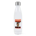 Personalised Ginger Ninja Double Wall Water Bottle Gingerbread Man Birthday