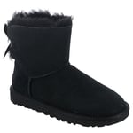 UGG Fille Mini Bailey Bow Ii Boots, Noir, 37 EU