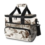 Sac Cooler, Ouest américain Desert Cowboy Main 15L Grand Sac Isotherme Déjeuner Pique-Nique Cooler, Cooler Sac à Dos JIAJIAFUDR