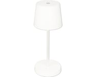 Bordslampa BRILONER Plug&Play utomhus vit