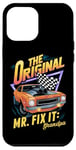 Coque pour iPhone 12 Pro Max La Journée des grands-parents originale de Mr. Fix It Grandpa Hero