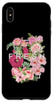 Coque pour iPhone XS Max Graphique de couleur rose fleurs fraîches