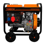 Générateur Diesel 5Kva à Cadre Ouvert 10CV Triphasé 230/400V - Démarrage Facile - 5000W - Autonomie 15h - Groupe électrogène, Panne d'électricité, Urgence, Chantier, Bâtiment[Entonnoir & Kit GRATUITS]