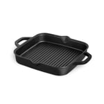 BURNHARD Gril en Fonte – Poêle Grill rectangulaire de 30 cm