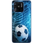 Xiaomi Redmi 10C Transparent Mobilskal Fotboll