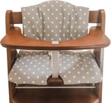 Messy Me Highchair Cushion for Hauck Alpha plus Wooden Highchair. Easy to Fit, F