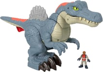 Imaginext Jurassic World Dinosaur Toy, Ultra Snap Spinosaurus with Lights Sound