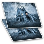 2 x Rectangle Stickers 10 cm - Haunted Hill House Horror Movie #16191