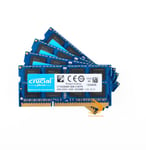 Crucial 4x 8GB 2Rx8 PC3-12800S DDR3-1600Mhz SODIMM Laptop Memory RAM 204Pin @DD