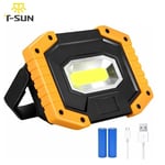 T-SUN 30W Work Light Camping Light USB Rechargeable Flashlight Lamps UK