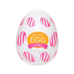 Tenga Mens Self Play Hand Job Fun Toy Curl Egg Stretchy Masturbator