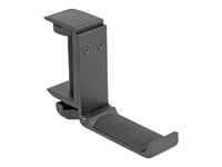 Delock - Hållare För Hörlurar - Adjustable, For Desk Mounting, Aluminum - Svart