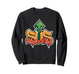 Sus Gaming Meme Funny Gamer Game Design Sweatshirt