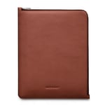 Woolnut iPad / Tablet (23 x 29 cm) Äkta Läder Folio Sleeve - Brun