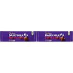 Cadbury Dairy Milk Fruit & Nut Chocolate Bar OFFICIAL, Sharing Bar, 300 g (Pack of 2)