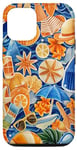 Coque pour iPhone 12/12 Pro Sunny Escape Collage Fun Beach Day Essentials