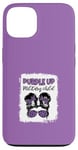 iPhone 13 Purple Up Military Child Leopard Military Kids Case