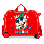 Disney Circle Mickey Valise Enfant Rouge 50x38x20 cms Rigide ABS Serrure à combinaison 34L 2,1Kgs 4 roues Bagage à main