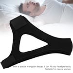 (Black)Anti Snore Chin Strap Adjustable Breathable Stop Snoring Device Snori ^UK