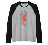 Love Lobster Big Red Lobster Gift T-Shirt Lobster Tee Raglan Baseball Tee