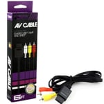 Câble AV RCA 1,82m Audio S-Vidéo Composite Pour TV Console Nintendo GameCube, N64, SNES Super Nintendo